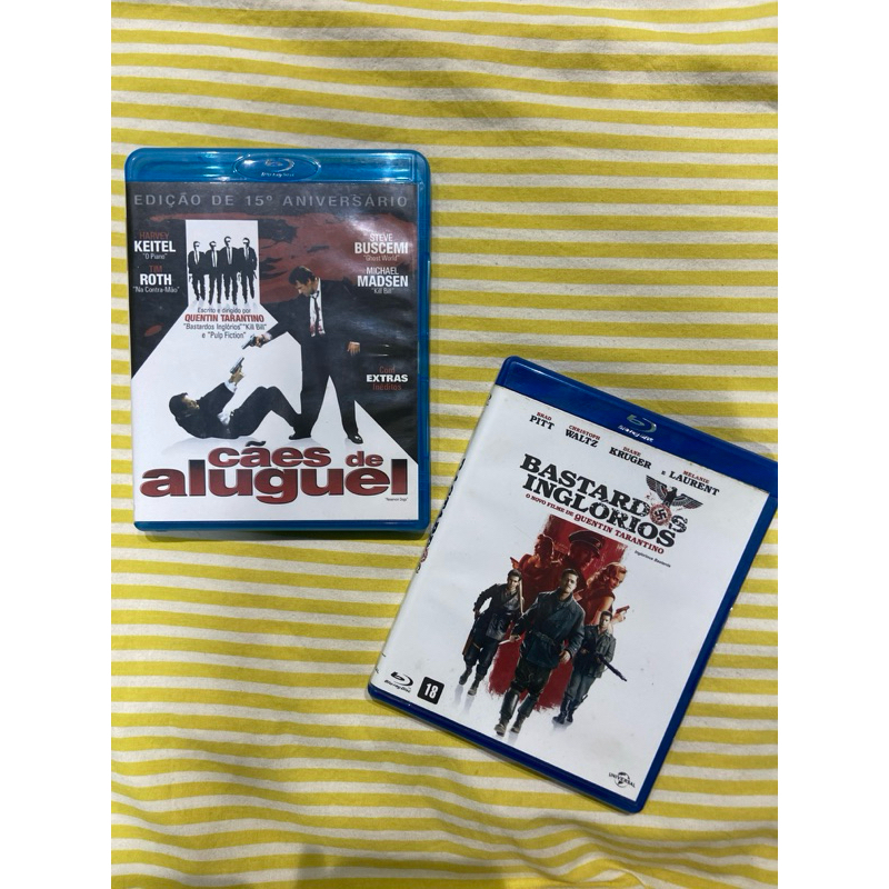 Blu rays Cães de aluguel e Bastardos inglórios (quentin tarantino, Brad pitt, pulp fiction, kill Bill)