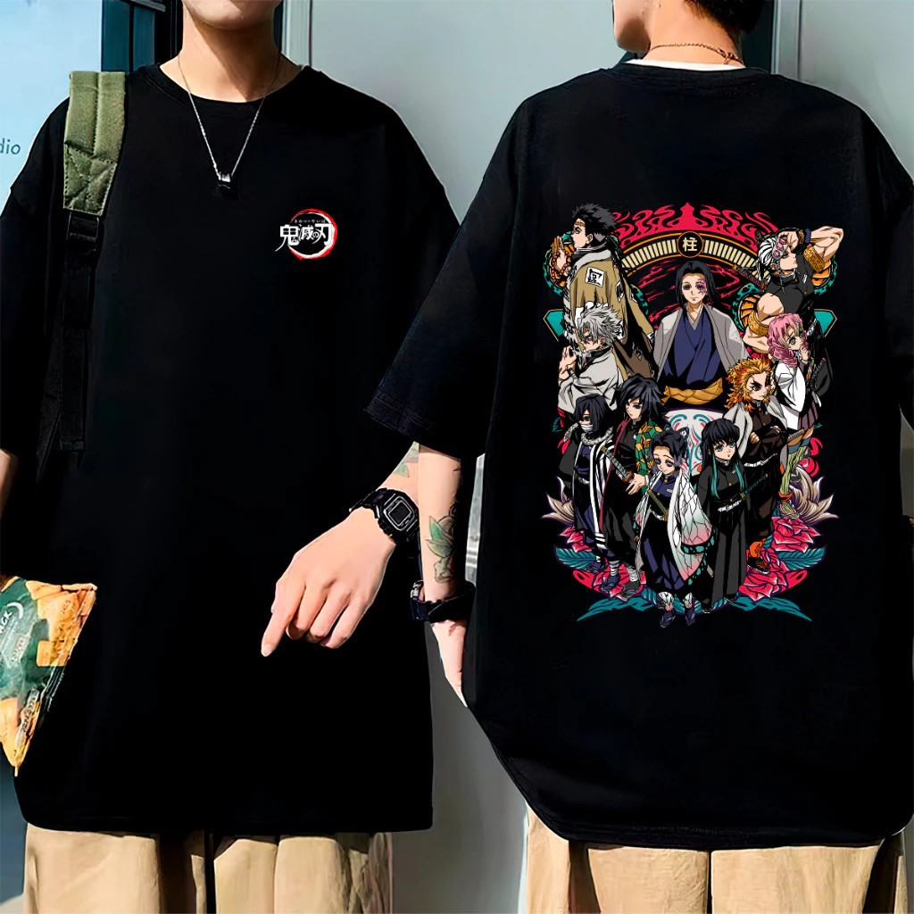 Camiseta Oversize Algodão Anime Pilares Demon Slayer Masculina Feminina Streetwear Despache Rapido em Oferta na Shopee