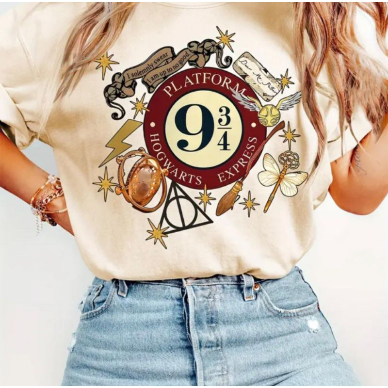 Camisa Harry Potter Universo Camiseta Blusa Básica Algodão Plataforma 9 3/4