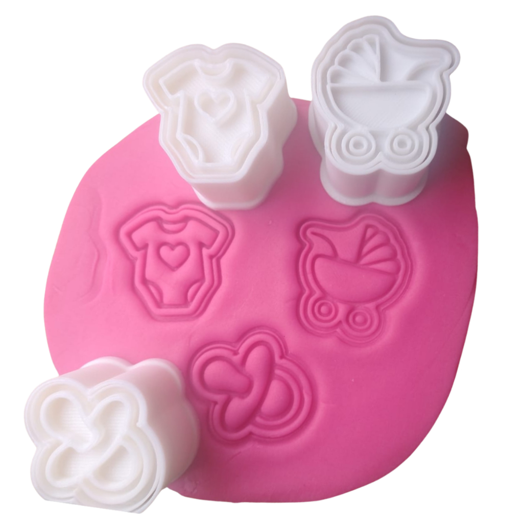 Kit com 3 Ejetores de Brigadeiro Docinhos Chá de Bebe Chupeta Body Carrinho CT13064 em Oferta na Shopee