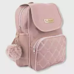 Mochila Bordado Feminina Bolsa Escolar Alça Costas Reforçada Trabalho