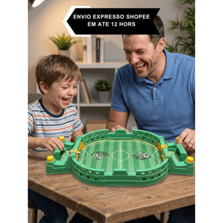 Mini Jogo Futebol Mesa Portatil Divertido Arena Fut League Brinquedo Familia Gol A Gol 2 Jogadores de Botão Criança em Oferta na Shopee