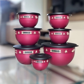 Kit Tigelas Murano Churrasco - Tupperware (7 Peças)