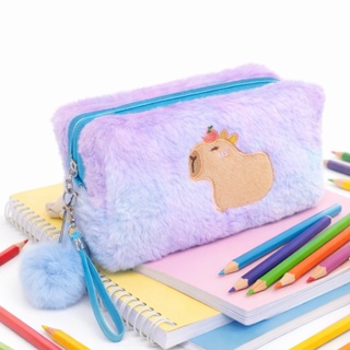 Estojo Duplo De Lápis Feminino Grande NYLON Organizador De Canetas Material Escolar em Oferta na Shopee