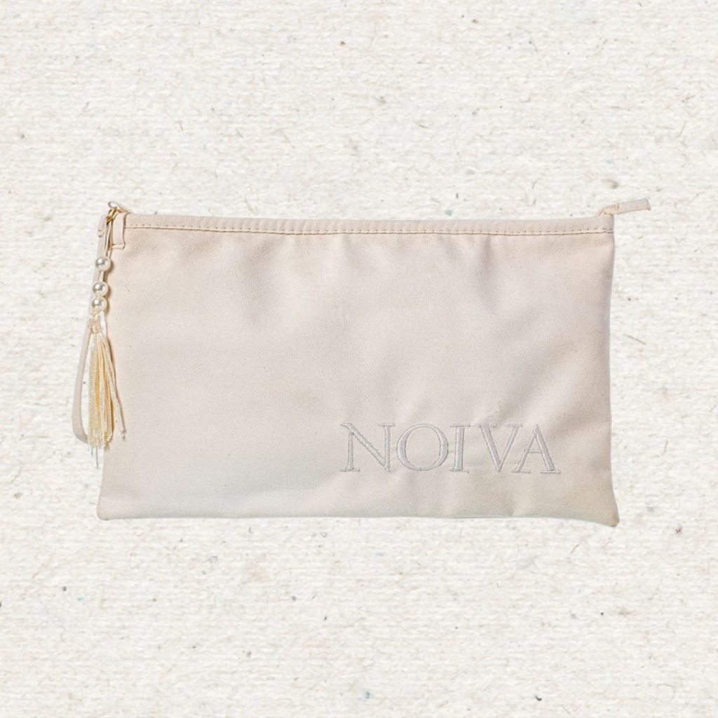 Clutch Feminina Noiva Suede Ziper Forrada Personalizado Noiva - Feminino