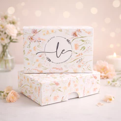 Caixa 6 doces Personalizada Casamento - Caixa 6 doces | caixinhas lembrança