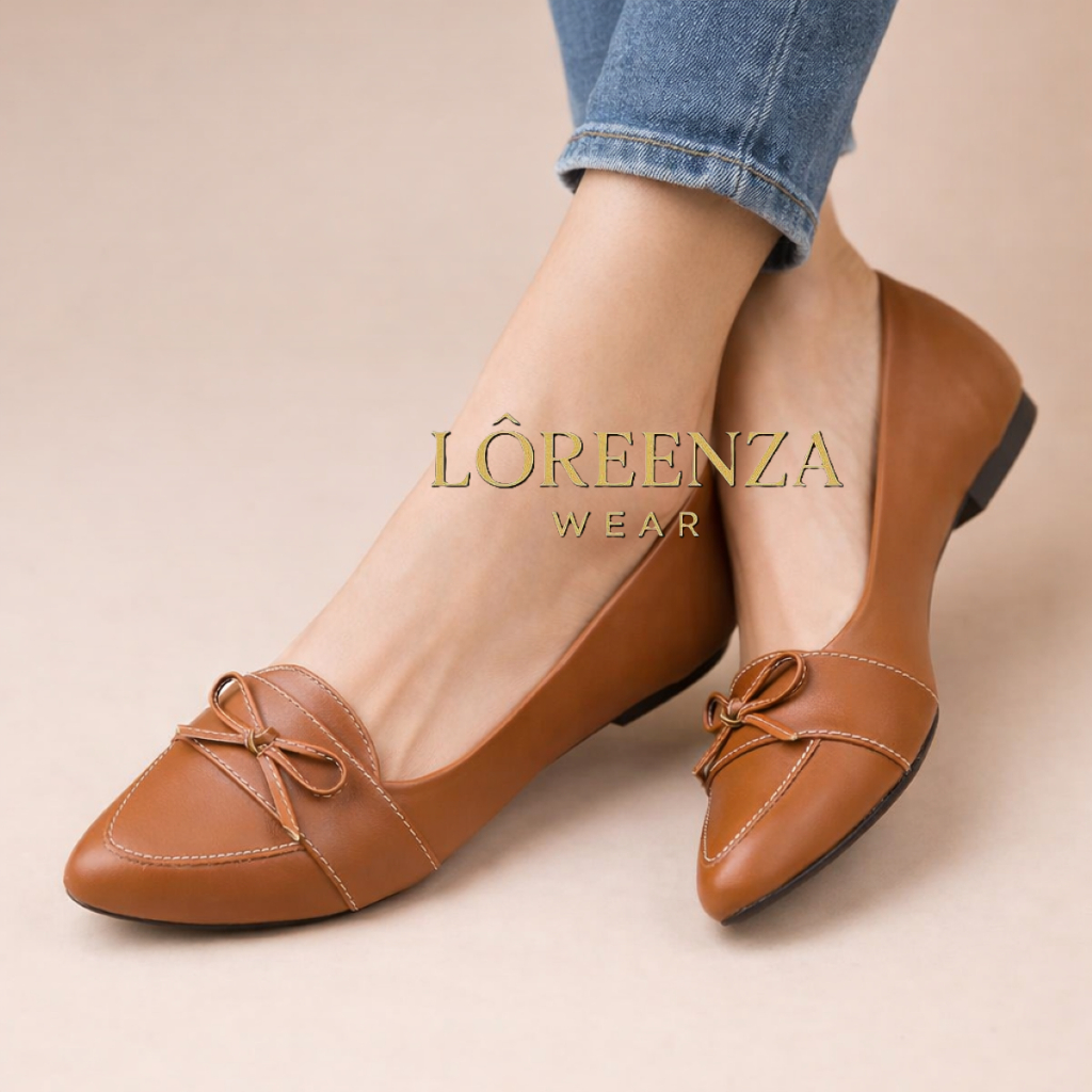 Sapatilha Mocassim Bico Fino Feminima Caramelo Classica Social Estilo Confortavel Casual Moda em Oferta na Shopee