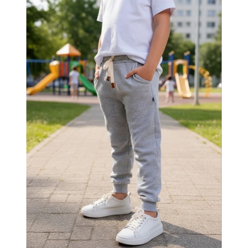 Calça Moletom - 10/12/14/16 - Flanelado Estilo Jogger JUVENIL