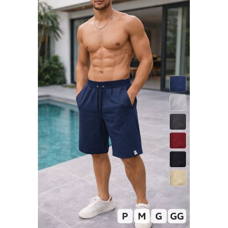 Bermuda Moletom Masculina Premium Casual Confortável Estilo Urbano!!! Use o cupom de frete grátis em Oferta na Shopee