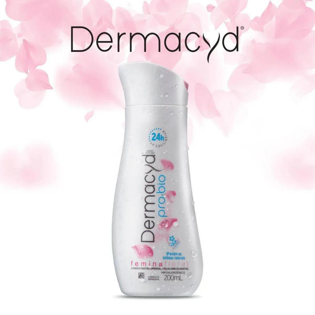Sabonete Líquido Íntimo Dermacyd Pro Bio Femina 200ml - Proteção 24h e pH Equilibrado