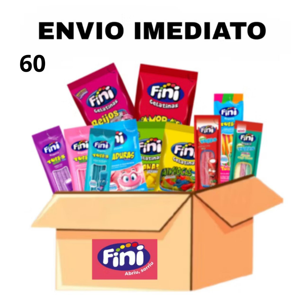 Pacotes de Balas Fini Tube Sabores Diferenciados Sortidos15g em Oferta na Shopee