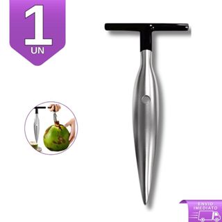 Fura Coco Em Aço Inox Profissional Resistente Furador Abridor Manual Anatômico em Oferta na Shopee