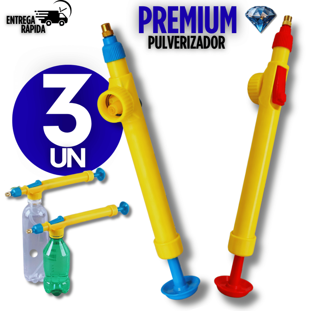 Jogo  Pulverizador Borrifador Para Garrafa Pet Com Bico Regulável Manual Para Jardinagem Adaptável Premium em Oferta na Shopee