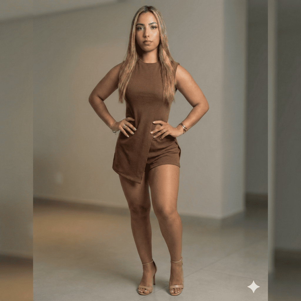 Conjunto De Short Com Blusa De Fenda Confortável em Oferta na Shopee