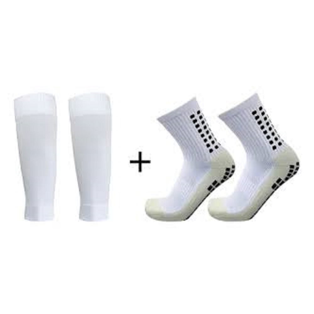 Canelito de Compressão + Meias Esportivas Masculinas Anti Derrapante Protetor de Canela  Branco em Oferta na Shopee