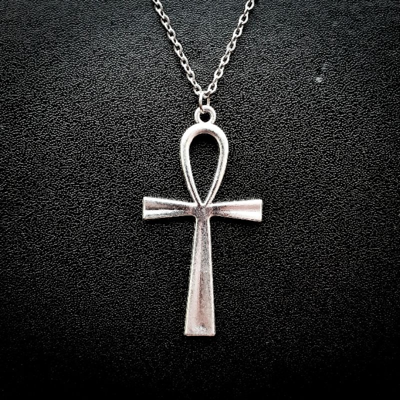 Colar ANKH egta egípcia, Rosa Cripcio, cruz Ansata , Egito