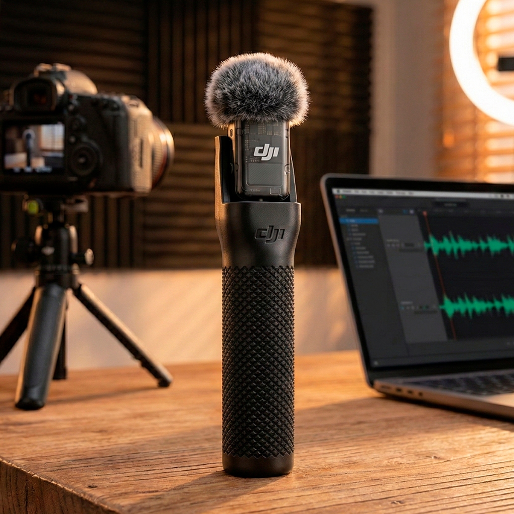 Bastão Suporte para Microfone Lapela DJI MIC 2 Adaptador De Mão