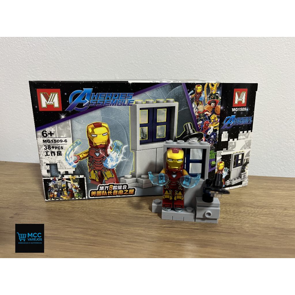 Blocos de Montar  - Bonecos - Envio imediato - Coleção Super Heróis  Com Manual de Montagem **COM CAIXA(BOX)**