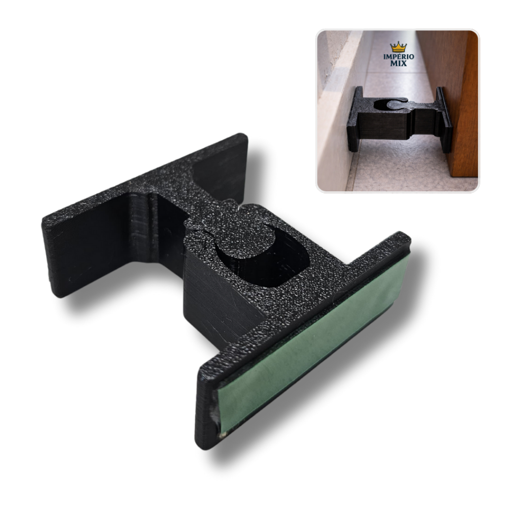 Trava Para Porta Sem Furar Dupla Face Anti - Batida Para Porta de Vidro e Madeira – Super Resistente em Oferta na Shopee