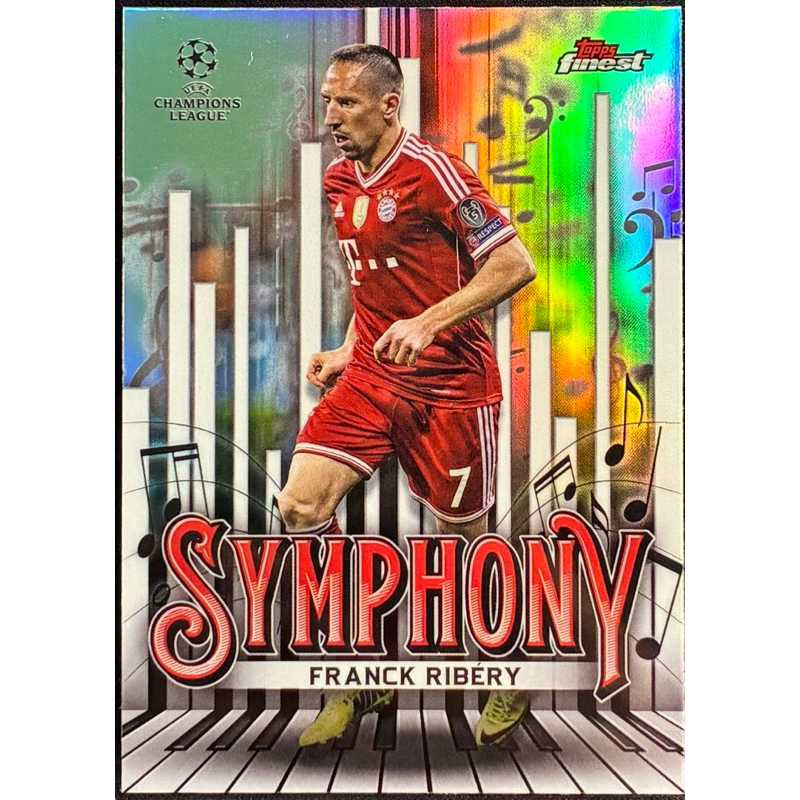 Card Lenda Franck Ribéry - Bayern de Munique - Figurinha Rara Symphony - Colecionável