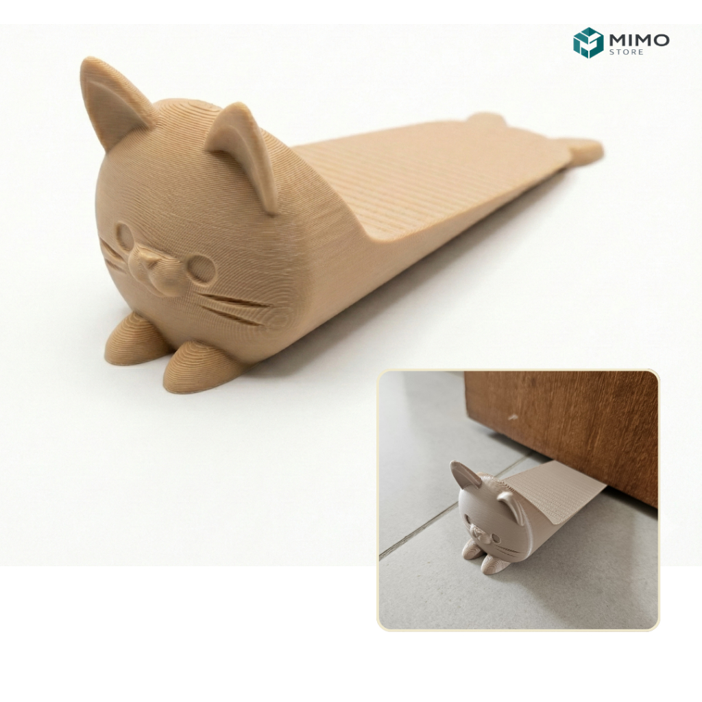 Trava Porta Gatinho Fofo Antiderrapante Peso de Porta Decorativa Casa Segura