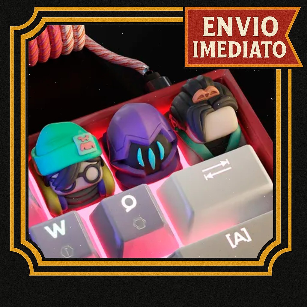 Keycap Tecla Artesanal Jogo Valorant - Sage Killjoy Omen Valorant