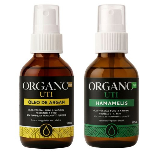 Kit Detox Argan – Argan & Hamamélis – Óleos Vegetais 100% Naturais 100ml