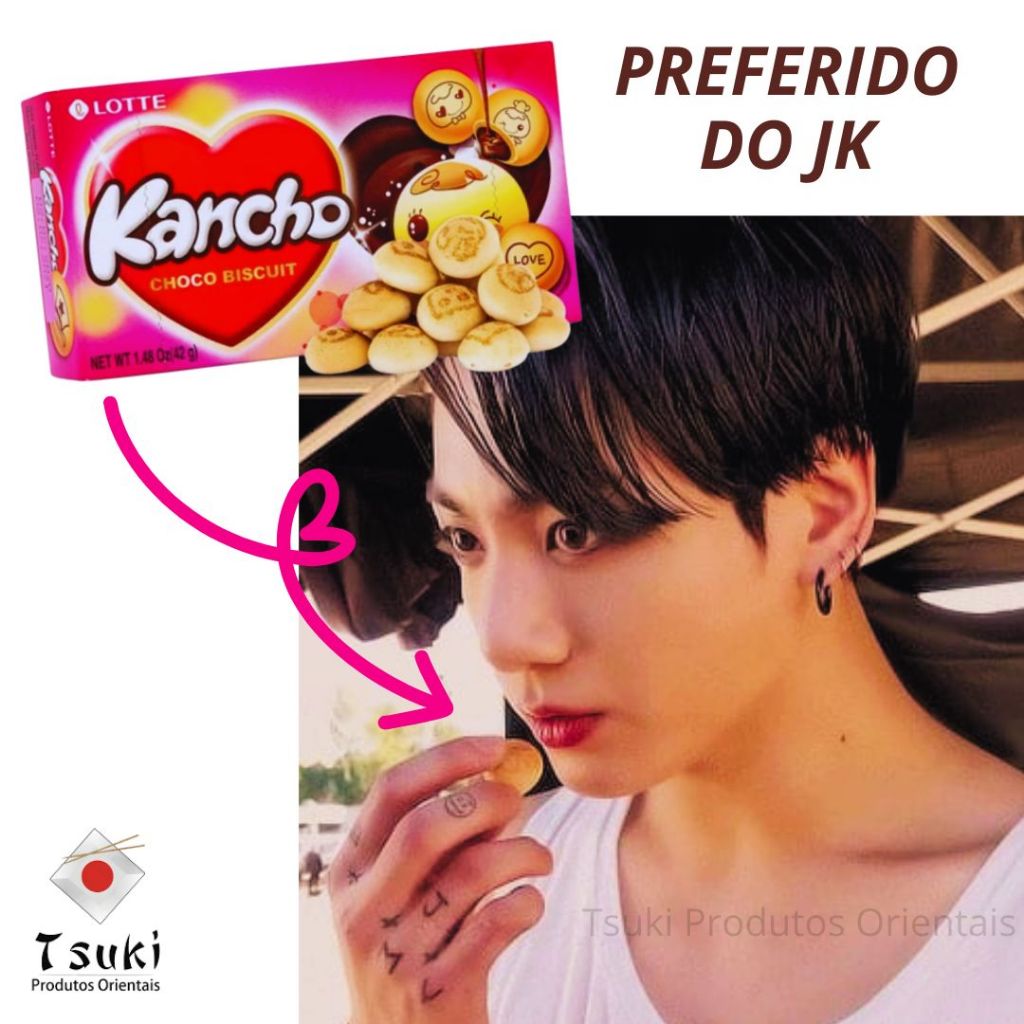 BISCOITO COREANO KANCHO COM RECHEIO DE CHOCOLATE PREFERIDO DO JUNGKOOK - CAIXA 42G | DOCES ORIENTAIS em Oferta na Shopee