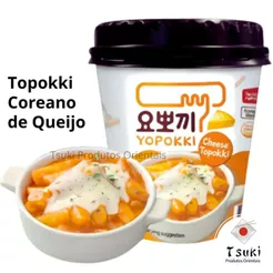 PRATICIDADE E SABOR: YOPOKKI BOLINHO DE ARROZ COREANO INSTANTÂNEO | TOPOKKI CHEESE | COPO 120G