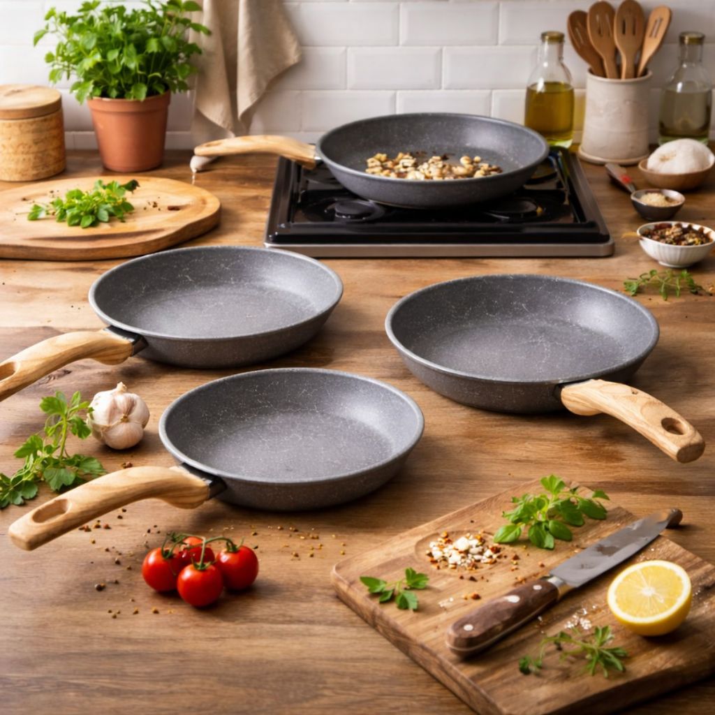 Imagem Frigideira Antiaderente Cerâmica 20Cm 22Cm 24Cm 28Cm - Não Gruda - Premium