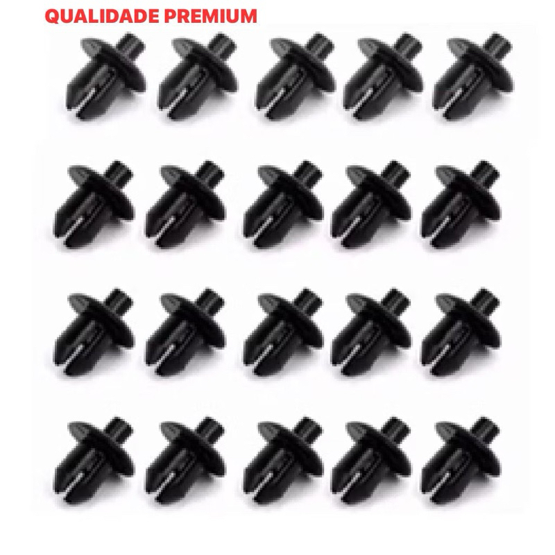 kit 30 Grampo Presilha Parachoque Celta Corsa Astra Spin Vectra 2001 2002 2003 2004 2005 2006 2007 2008 2009 2010 2011