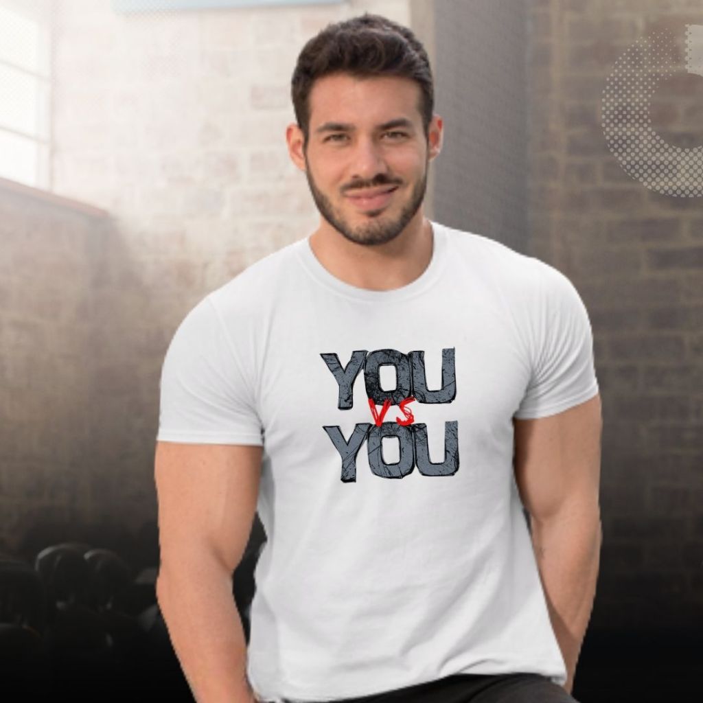Camiseta Básica Branca Fitness | You vs You | Academia | Esporte | Em Poliéster e Elastano | Maior Conforto | Presente