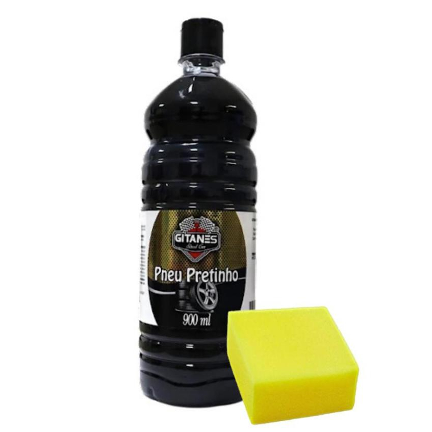 Detalhes do Pretinho para Pneu Automotivo Gitanes - brilho intenso - opcões 500ml, 900ml e 5 litro
