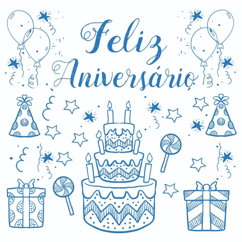 Papel Manteiga Feliz aniversário 15x15 cm 100 unid