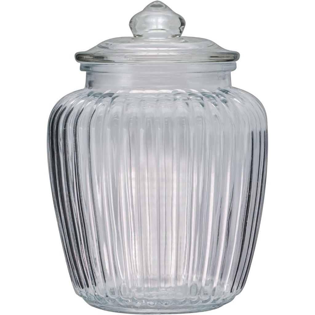 Pote Baleiro Vidro Canelado 1700ml -TUUT