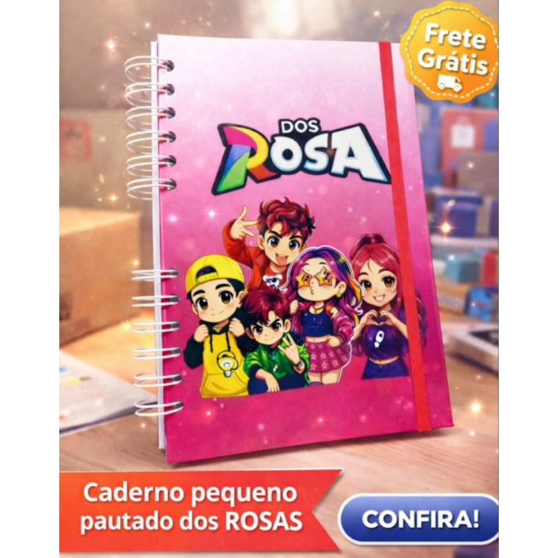 Caderno pequeno dos Rosas Emily Vicky linhas pautadas Volta as Aulas Caderno de anotações em Oferta na Shopee