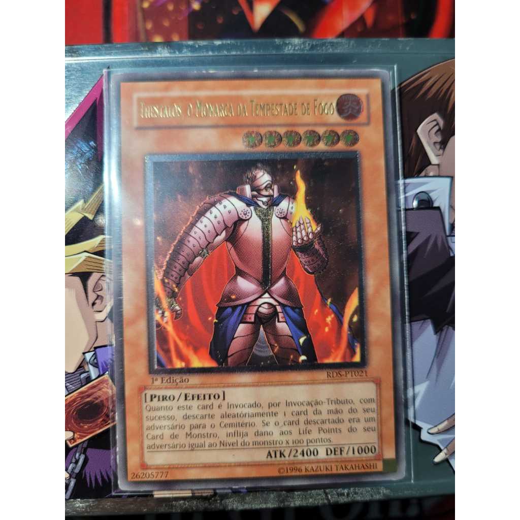 Thestalos, o Monarca da Tempestade de Fogo - Raridade UTIMATE - PRIMEIRA EDIÇÃO de 2004 - Yugioh! Orginal Konami.