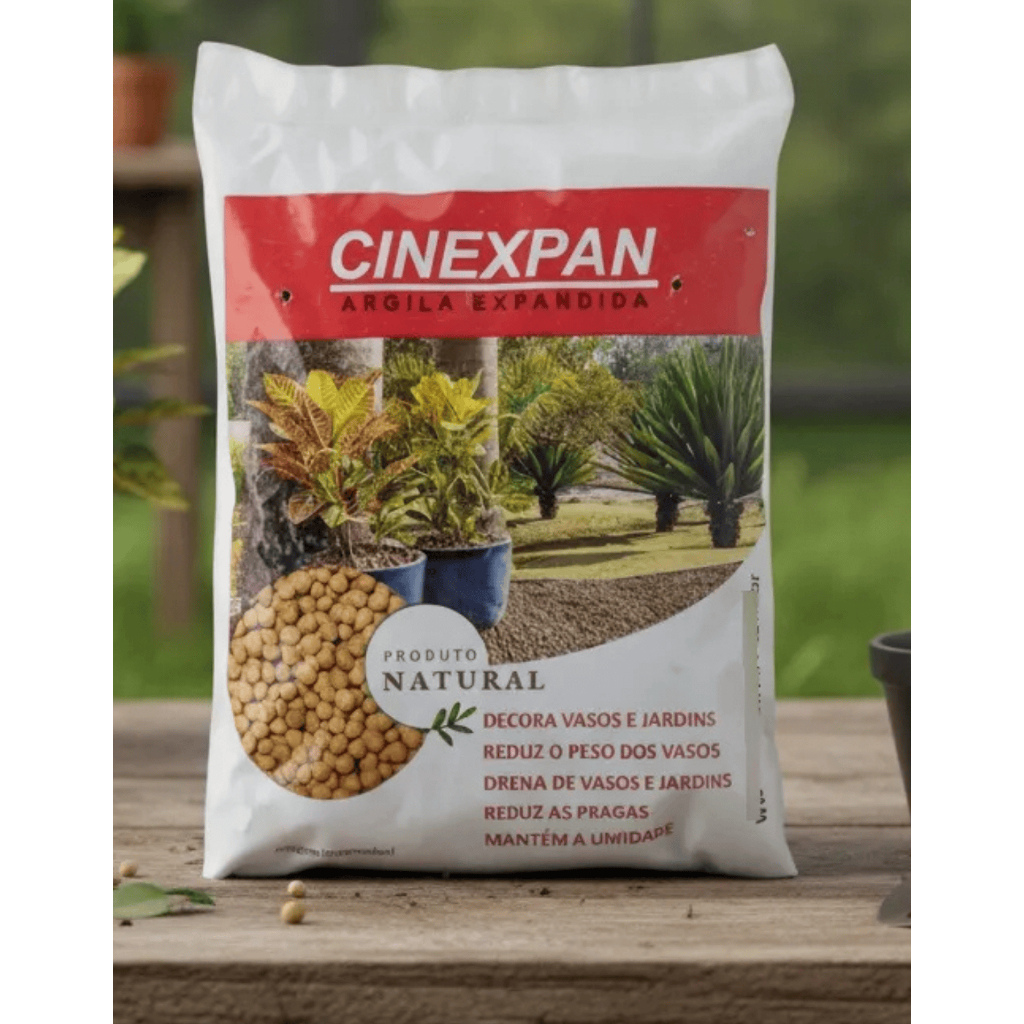 Argila Expandida 2kg Jardinagem Drenagem Substrato Vaso Flor