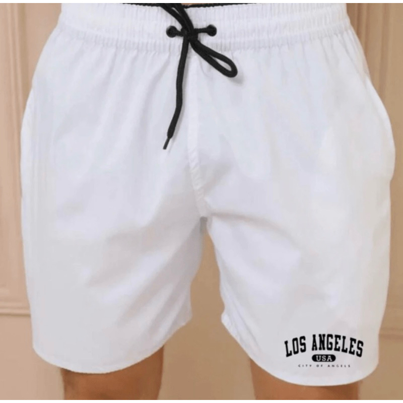 Bermuda Praia Mauricinho Short Tactel Masculino Los Angeles