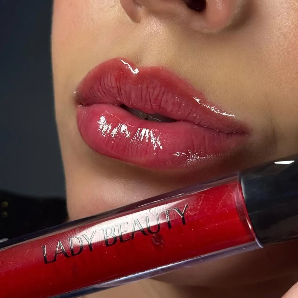 Lady Beauty Lip Gloss Volumoso com Acido Hialuronico
