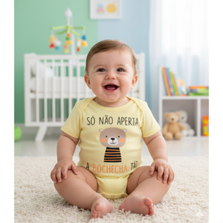 Body Bebê so não aperta minha bochecha em Oferta na Shopee