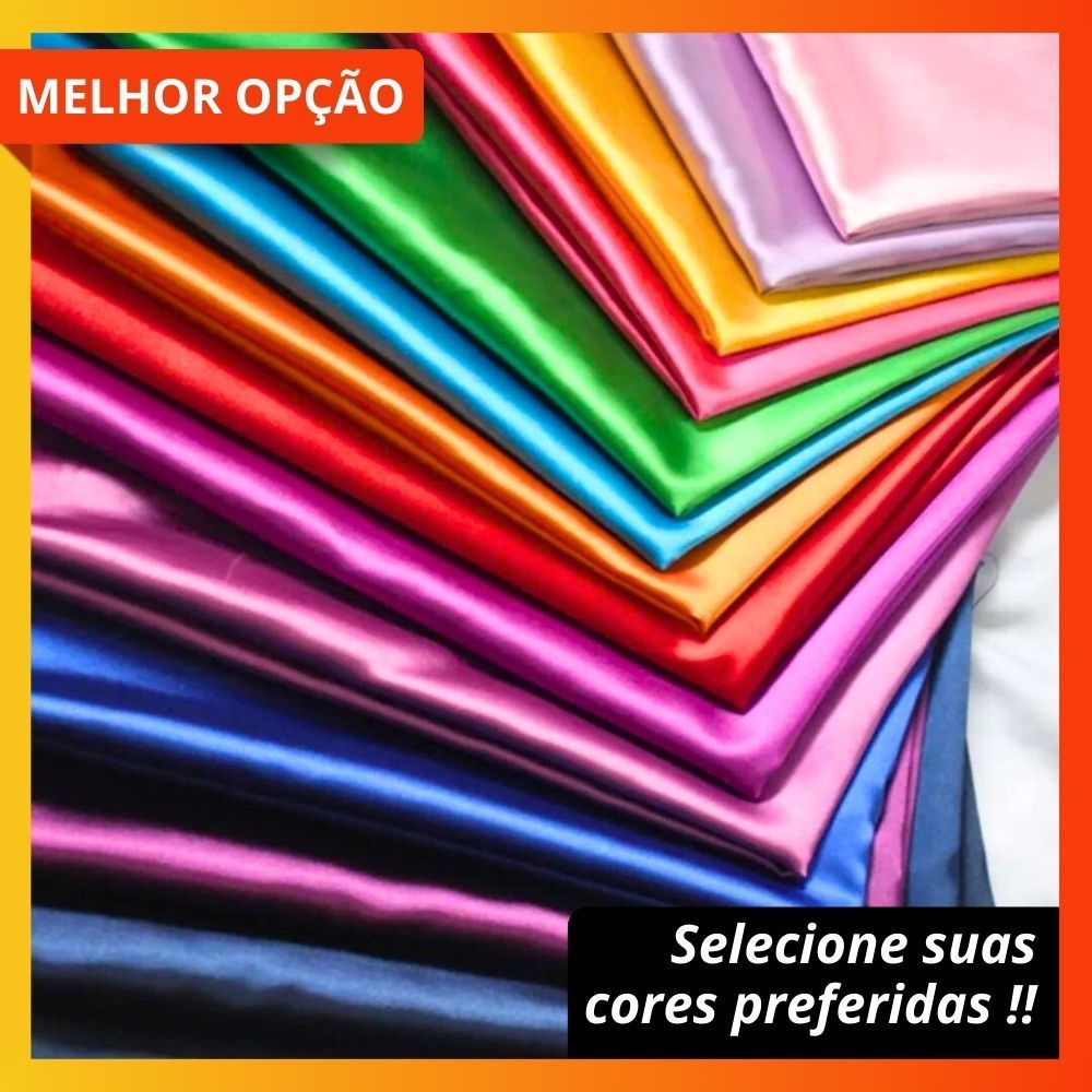 PROMOÇÃO: 3 Metros de Tecido Cetim Charmousse – 1,50m de Largura