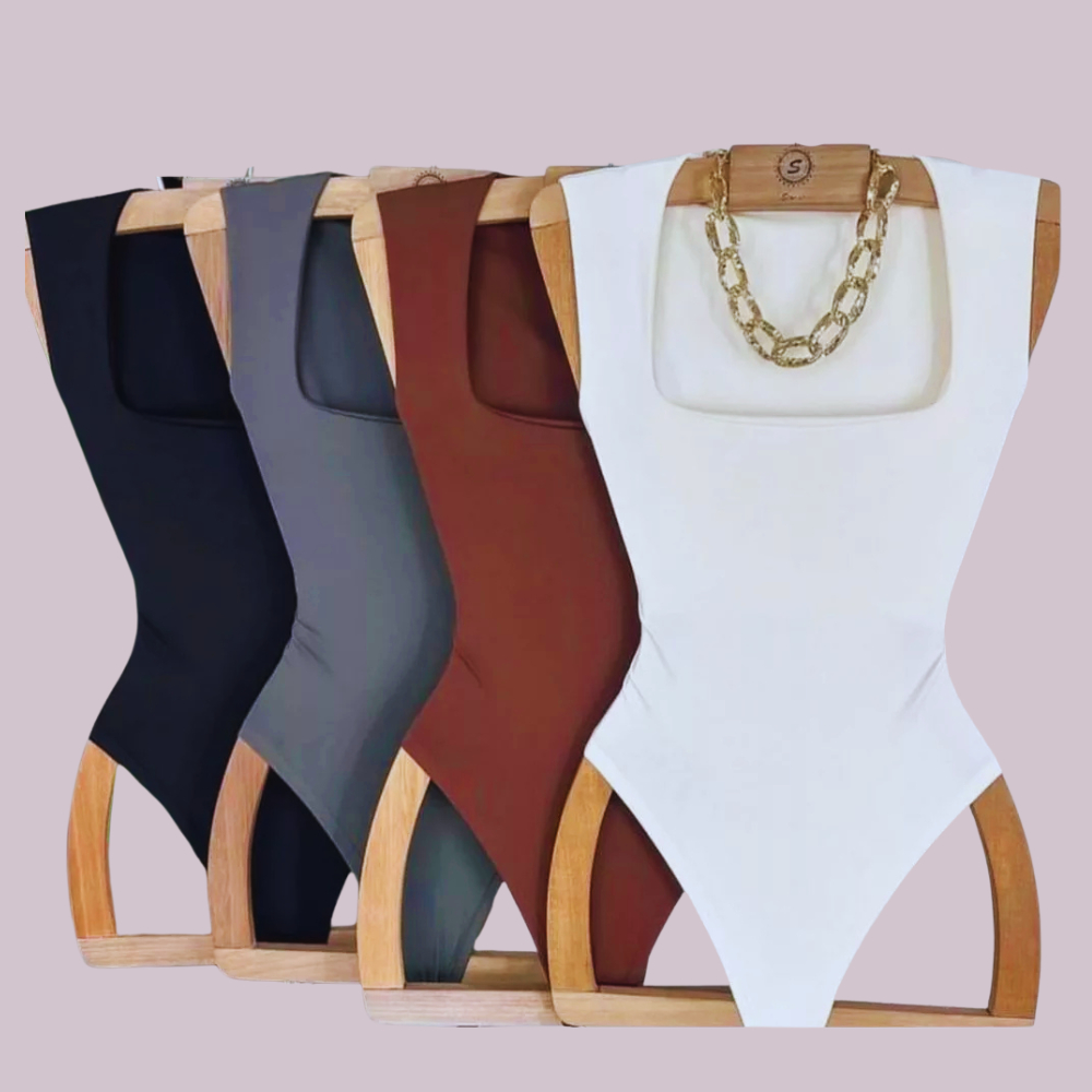 Kit 02 Body Feminino Regata Alças Grossas Decote Quadrado Zero Transparência Ótima  Sustentação. em Oferta na Shopee