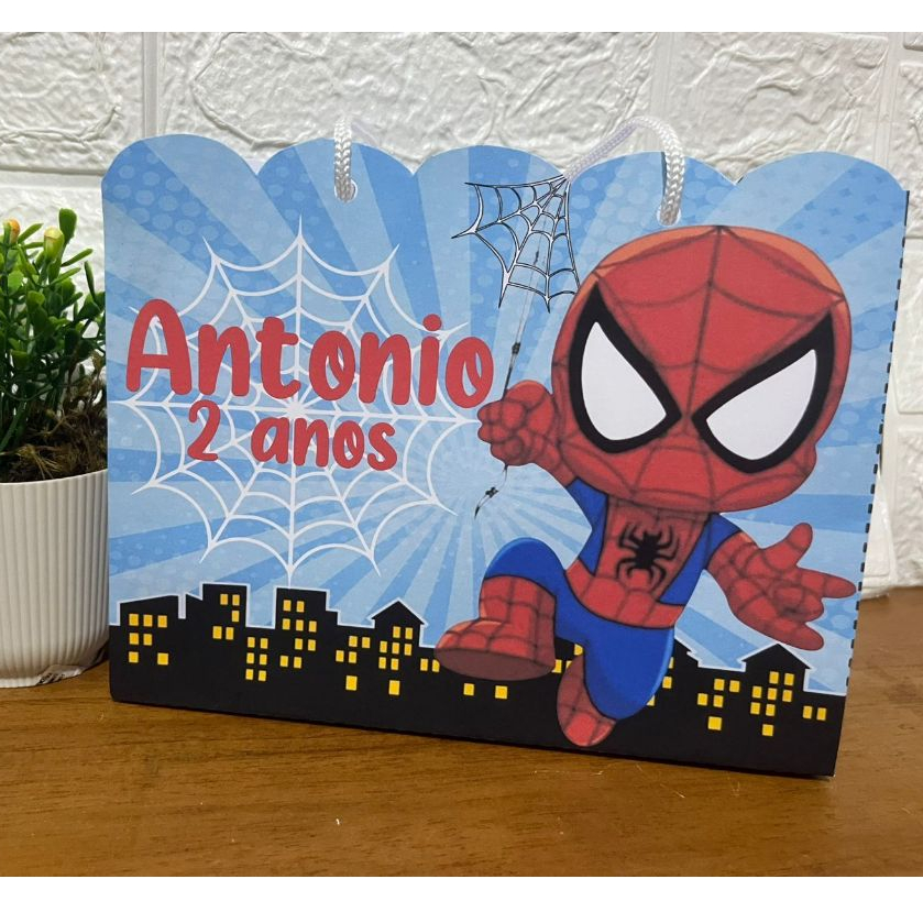 Sacolinha Homem Aranha Personalizado | Sacolinha | Lembrancinha | Mimos | Aniversário Spiderman
