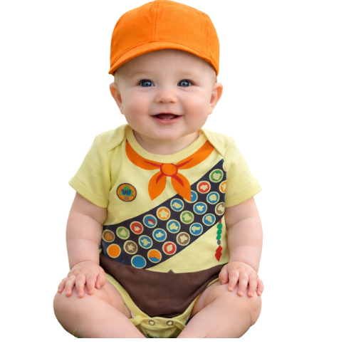 Body Bebê Temático Mesversario Fantasia Infantil Up Russell