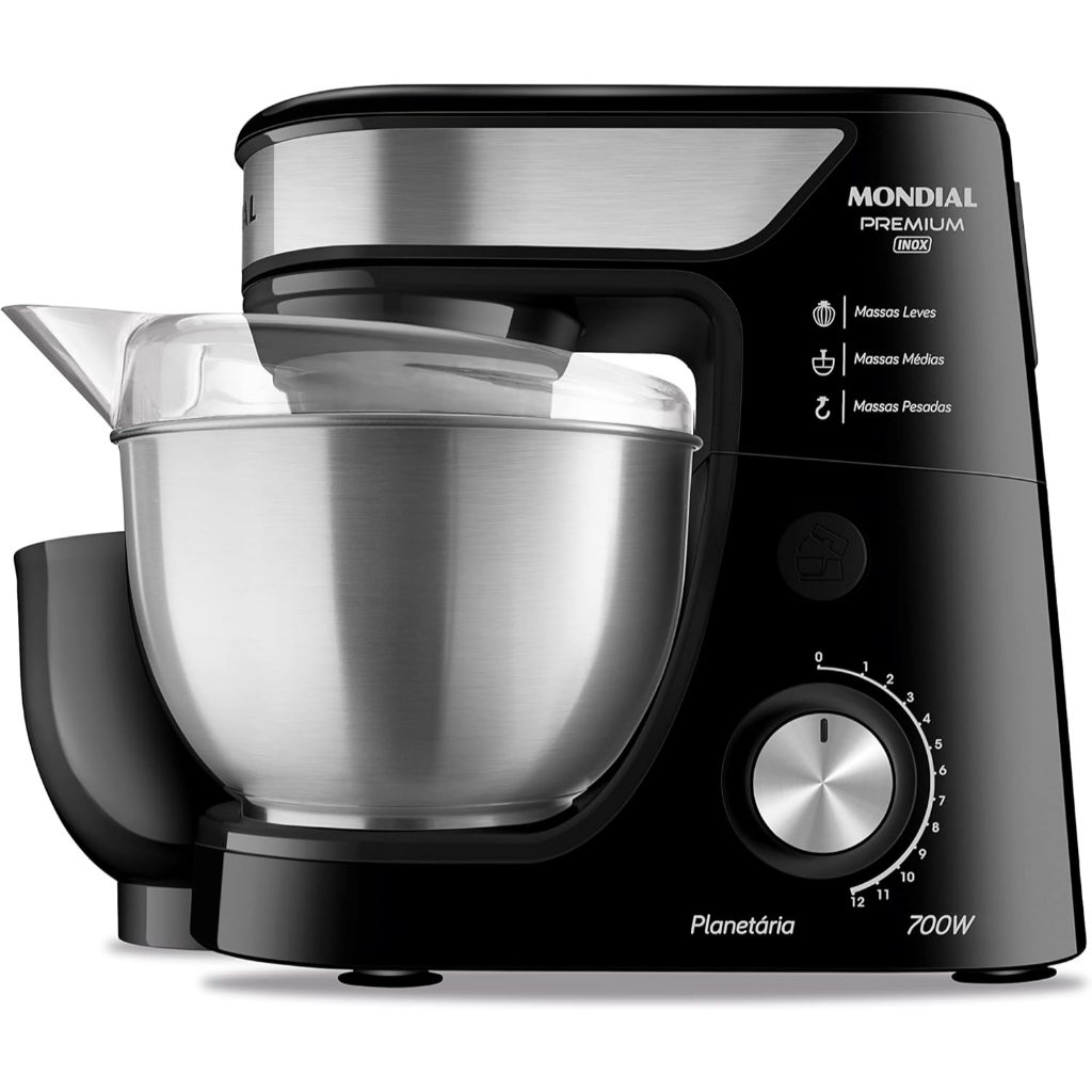 Batedeira Planetária, Mondial, 700W - BP-02P-B-TI 220v