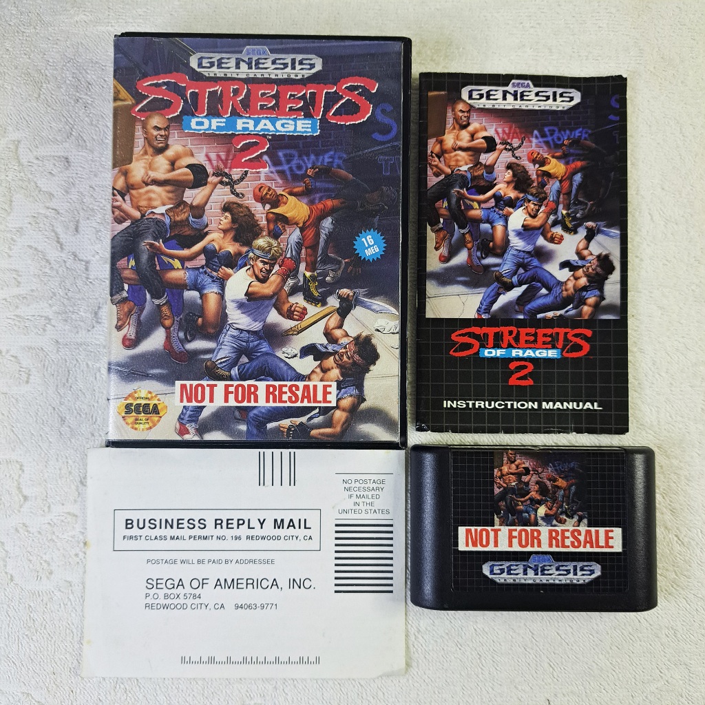 Streets of Rage 2 Completo Mega Drive - Original Americano