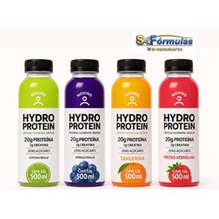 Kit Isotônico Hydro Protein Moving - Limão Uva Tangerina Frutas Vermelhas - 4x500ml - 20g Proteinas Zero Açucares em Oferta na Shopee
