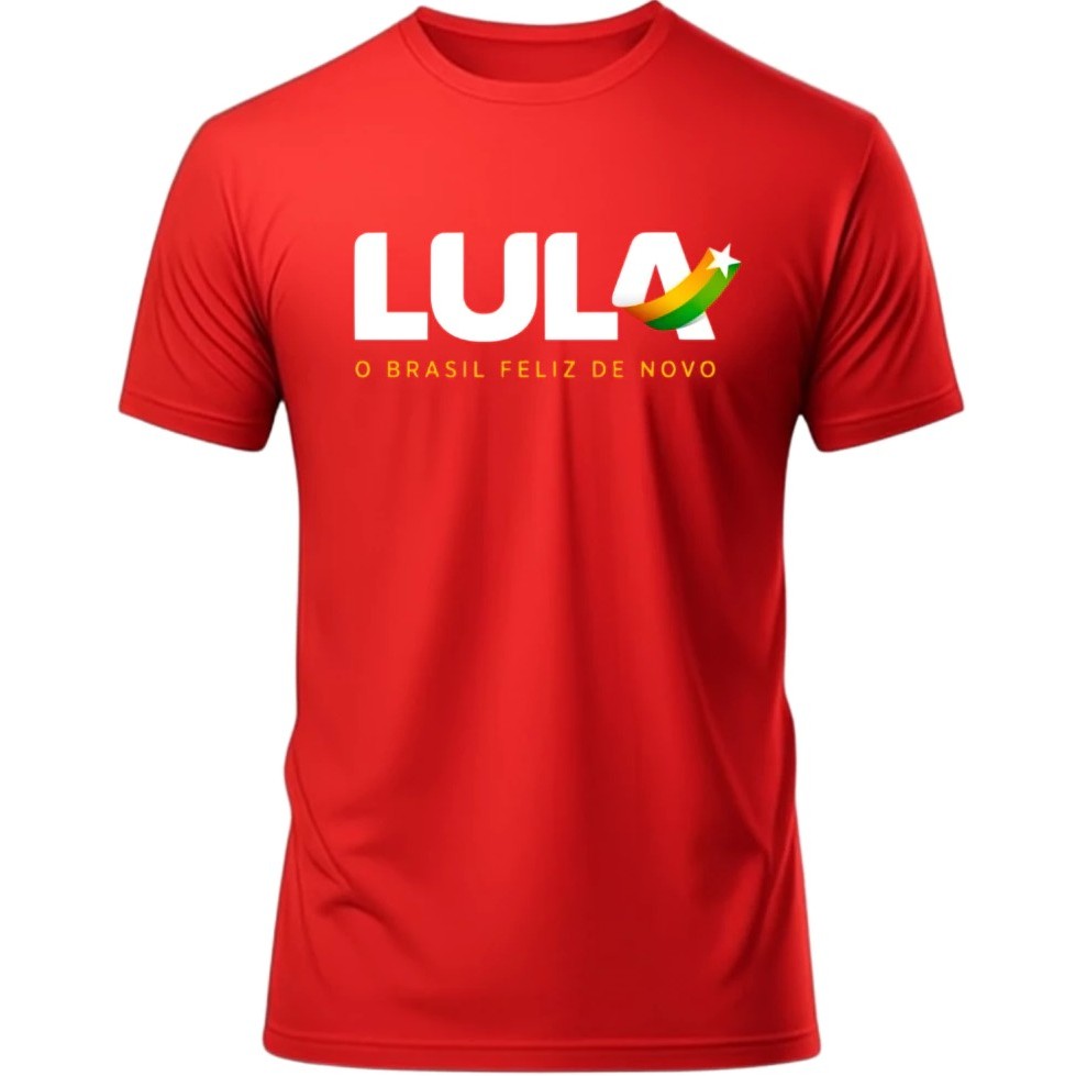Camiseta Lula O Brasil Feliz de Novo Camisa Masculina e Feminina Envio Imediato em Oferta na Shopee