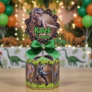 10 Centro de mesa Dinossauro Kit Festa Chá Revelação Aniversário Jurassic em Oferta na Shopee